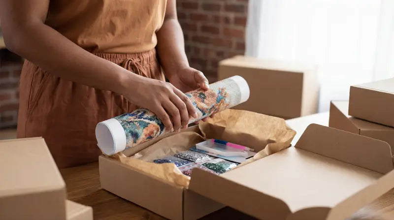 Artisan crafting a Gift Karo kit