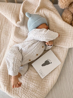 Inkless Baby Footprint Kit – 12 Monthly Milestone Cards view 1