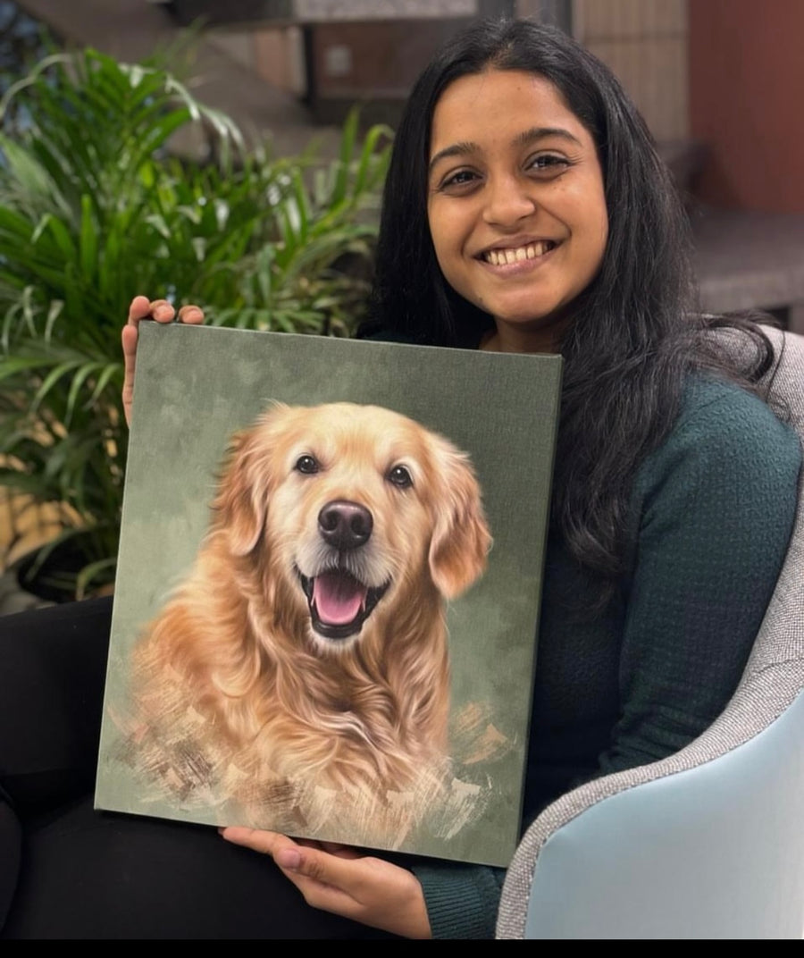 Customer painting — pet portrait
