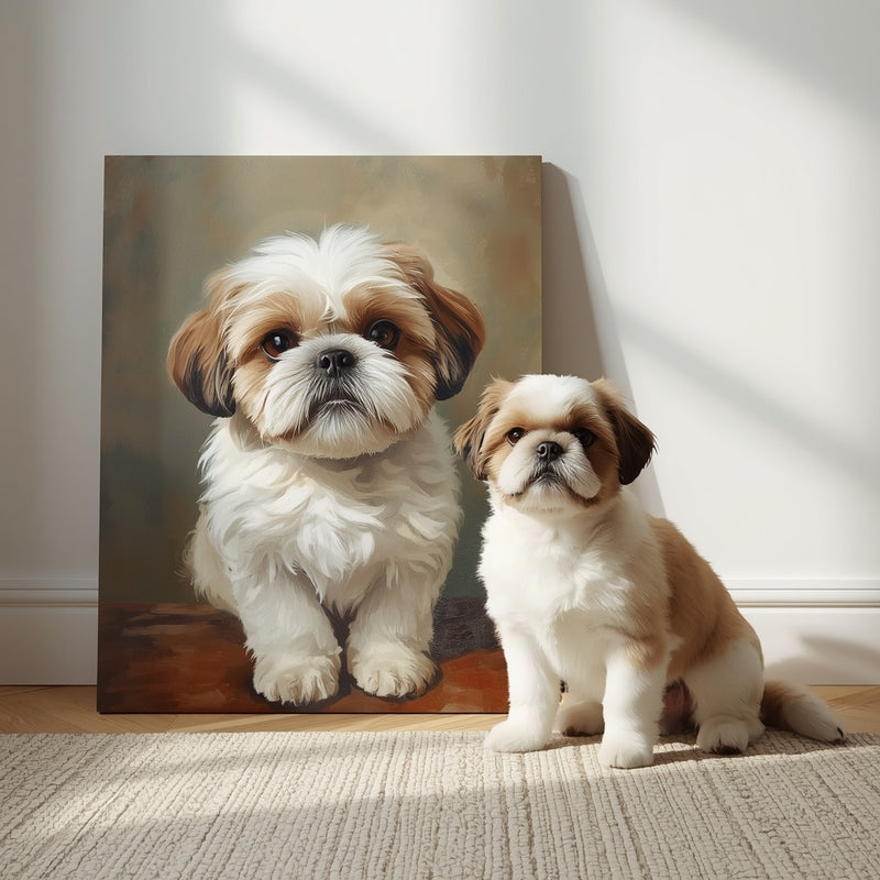Custom Pet Portrait | Hand-Painted Oil Painting on Canvas
