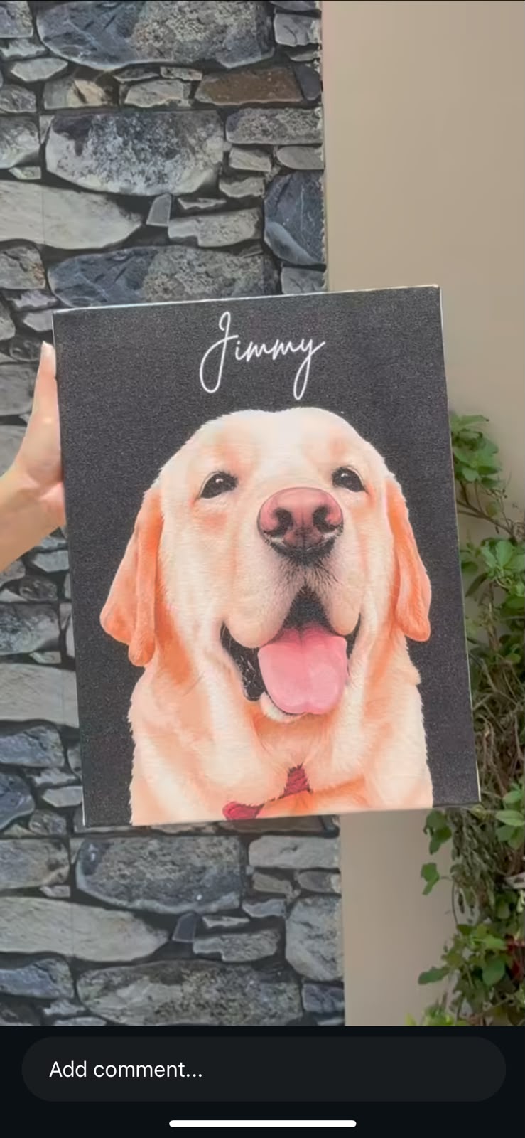 Customer painting — family photo