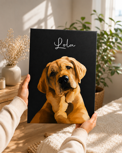 Custom Pet Portrait | Hand-Painted Oil Painting on Canvas view 4